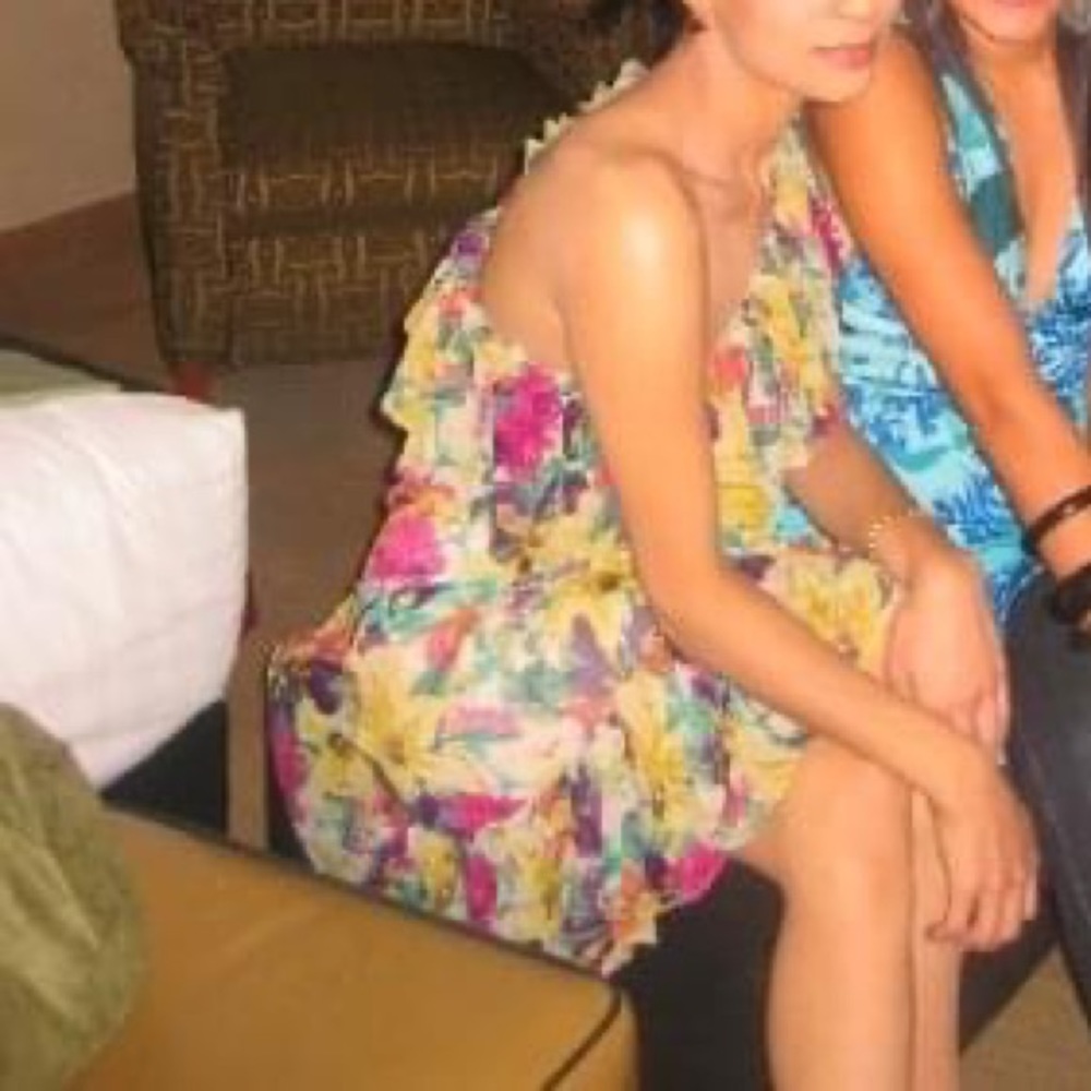 Karen Millen one shoulder floral dress